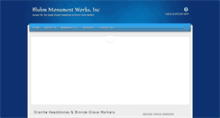 Desktop Screenshot of bluhmmonuments.com