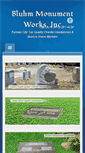 Mobile Screenshot of bluhmmonuments.com