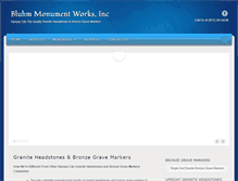 Tablet Screenshot of bluhmmonuments.com